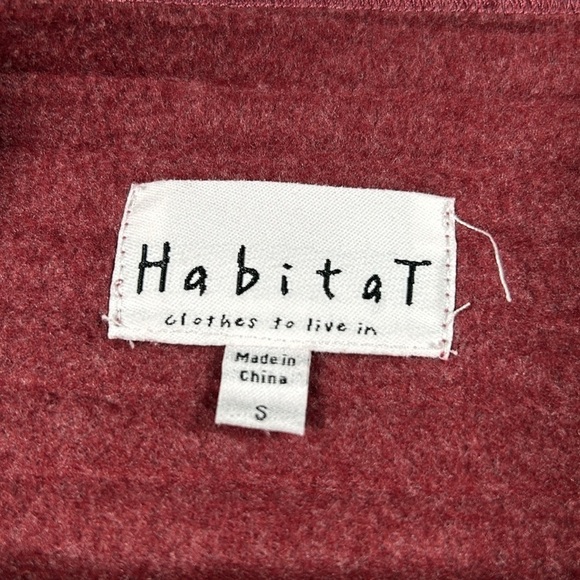 Habitat Womens Burgundy Funnel Neck Loose Fit Pullover Sweater Rayon Blend S - Picture 7 of 8